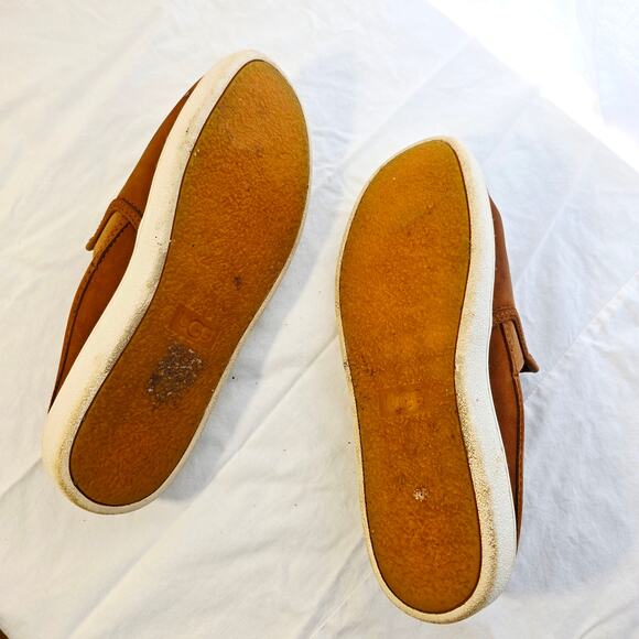 UGG Gene Nubuck Slip on Brown Sneakers Slide Leather Size 7.5 - Picture 6 of 9